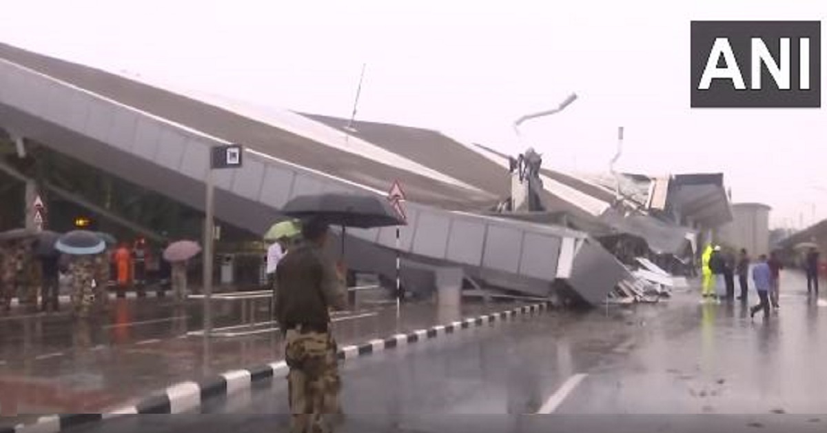 Delhi airport roof collapses