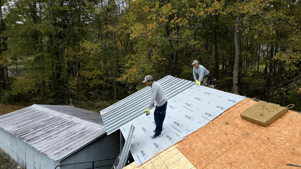 Metal roof